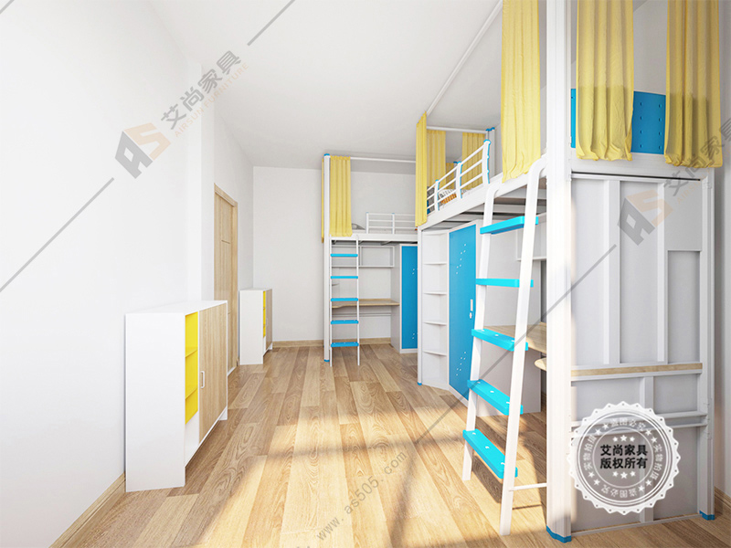 側梯-宿舍組合床