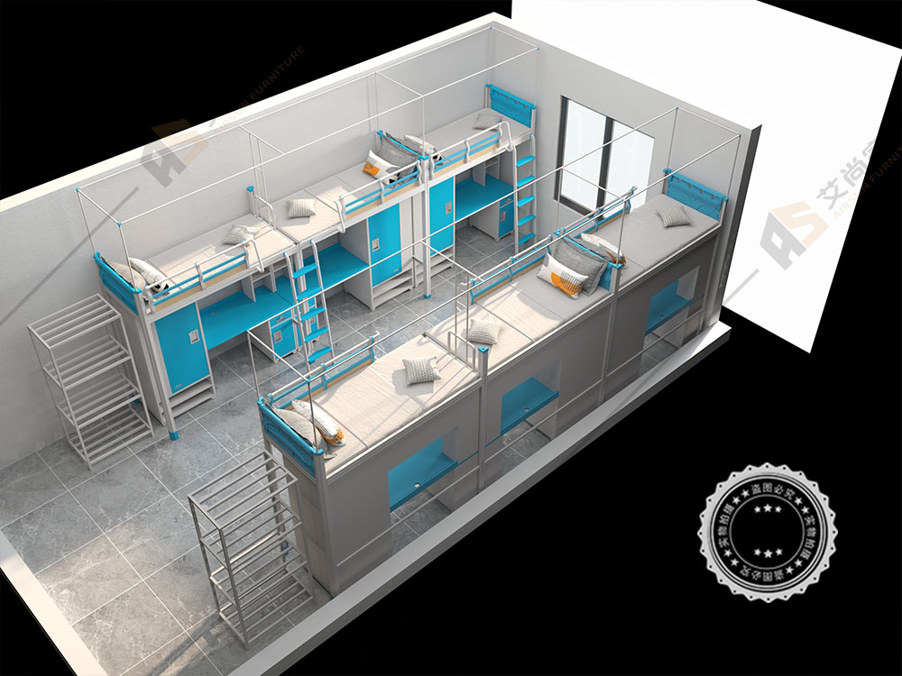 六人間宿舍公寓床